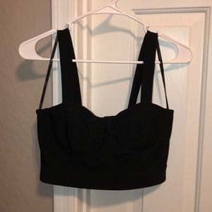 Black crop top